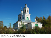 Церковь Петра и Павла, построена в 1782 году ( Подворье Николаевского Клобукова женского монастыря). Город Кашин. Тверская область (2010 год). Стоковое фото, фотограф lana1501 / Фотобанк Лори