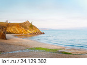 Россия,  Азия, Иркутская область, озеро Байкал, мыс Харанцы. Стоковое фото, фотограф Александр Циликин / Фотобанк Лори