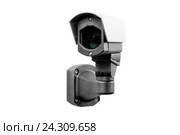 CCTV камера на белом фоне. Стоковое фото, фотограф Зайцев Алексей / Фотобанк Лори