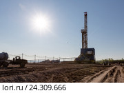 Нефтяная вышка. Республика Татарстан. Стоковое фото, фотограф Зайцев Алексей / Фотобанк Лори