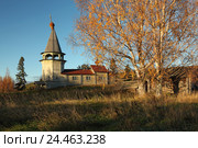 Церковь Николая Чудотворца в деревне Вёгоруксы (Карелия) (2016 год). Стоковое фото, фотограф Самохвалов Артем / Фотобанк Лори