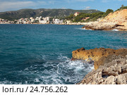 Средиземноморский курорт. Кала-Майор (Cala Major), Пальма-де-Майорка, Испания (2016 год). Стоковое фото, фотограф Вадим Хомяков / Фотобанк Лори