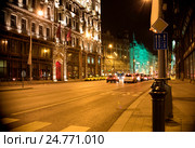 Венгрия, Будапешт, ночной город (2015 год). Редакционное фото, фотограф Дарья Егорова / Фотобанк Лори
