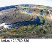 Река Ворожба впадает в реку Волчина. Стоковое фото, фотограф Илья Якунин / Фотобанк Лори