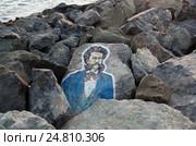 Иоганн Штраус. Портрет на камне (2016 год). Редакционное фото, фотограф Юлия Франтова / Фотобанк Лори