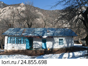 Частный дом в горном кишлаке Таджикистана (2016 год). Стоковое фото, фотограф Олег Елагин / Фотобанк Лори