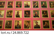 Зимний дворец. Портреты генералов войны 1812 года.  Санкт-Петербург (2012 год). Редакционное фото, фотограф Александр Алексеев / Фотобанк Лори