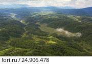 Kronotsky Nature Reserve on Kamchatka Peninsula. View from helicopter. Стоковое фото, фотограф Юлия Машкова / Фотобанк Лори