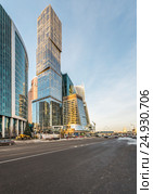 Башня "Город Столиц" делового центра "Москва-Сити" (2016 год). Редакционное фото, фотограф Николай Сачков / Фотобанк Лори