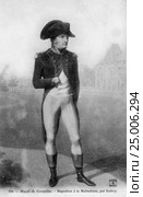Наполеон в Мальмезоне (Napoléon à la Malmaison par Isabey). Музей Версаля. Старинная французская открытка. Стоковая иллюстрация, иллюстратор Ирина Быстрова / Фотобанк Лори