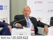 Сергей Синельников-Мурылев - ректор Всероссийской академии внешней торговли на Гайдаровском форуме 2017. Редакционное фото, фотограф Игорь Долгов / Фотобанк Лори