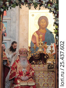 Литургия в Гуслицком монастыре (2017 год). Редакционное фото, фотограф Дмитрий Неумоин / Фотобанк Лори