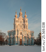 Воскресенский собор. Смольный монастырь. Санкт-Петербург (2010 год). Стоковое фото, фотограф Александр Алексеев / Фотобанк Лори