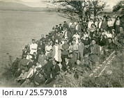 Групповой портрет отдыхающих дом отдыха НКВД (1939) Стоковое фото, фотограф Михаил Ворожцов / Фотобанк Лори