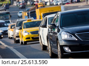 Mirror view of traffic jam. Стоковое фото, фотограф Юрий Губин / Фотобанк Лори
