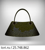 Modern Handbag Isolated. Стоковая иллюстрация, иллюстратор Valerii Stoika / Фотобанк Лори
