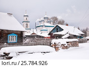 Городской вид и церковь Рождества Пресвятой Богородицы. Каргополь (2009 год). Стоковое фото, фотограф Румянцева Наталия / Фотобанк Лори