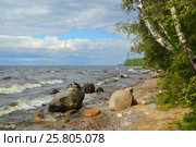 Shore of Onega lake in Karelia. Стоковое фото, фотограф Михаил Коханчиков / Фотобанк Лори