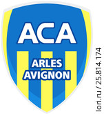Эмблема футбольного клуба Athlétic Club Arles-Avignon. Франция. Редакционная иллюстрация, иллюстратор Владимир Макеев / Фотобанк Лори
