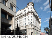 Москва, Погорельский переулок дом №6 (2017 год). Редакционное фото, фотограф Дмитрий Неумоин / Фотобанк Лори