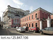Москва, Погорельский переулок перспектива улицы (2017 год). Редакционное фото, фотограф Дмитрий Неумоин / Фотобанк Лори