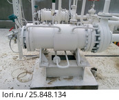 The pump for pumping hot products of oil refining. Стоковое фото, фотограф Леонид Еремейчук / Фотобанк Лори
