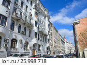 Москва, Архангельский переулок, дом 9. Доходный дом  Гринбергов, начало 20 века. Редакционное фото, фотограф Овчинникова Ирина / Фотобанк Лори