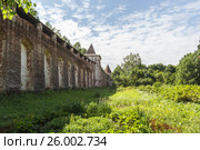 Башни восточной стены Борисоглебского монастыря в Борисоглебском Ярославской области (2014 год). Стоковое фото, фотограф Дмитрий Тищенко / Фотобанк Лори