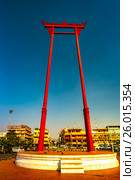 The giant swing, Sao Ching Cha, in Bangkok. Стоковое фото, фотограф Роман Гадицкий / Фотобанк Лори