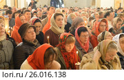 Русская православная церковь,  Пасха. Пасхальная служба 2017 году, Уфа. Христос Воскресе (2014 год). Редакционное видео, видеограф Mikhail Erguine / Фотобанк Лори