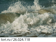 Beautiful waves of South China Sea on Dadonghai beach. Стоковое фото, фотограф Юлия Машкова / Фотобанк Лори