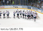 Slovan team rejoice of victory (2016 год). Редакционное фото, фотограф Alexander Mirt / Фотобанк Лори