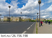 Мост Альма в Париже, Франция. Начало апреля. (2017 год). Редакционное фото, фотограф Сергей Рыбин / Фотобанк Лори