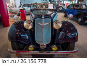 STUTTGART, GERMANY - MARCH 02, 2017: Vintage car Adler Trumpf Junior 1E Sports Cabriolet, 1938. Europe's greatest classic car exhibition "RETRO CLASSICS" Редакционное фото, фотограф Sergey Kohl / Фотобанк Лори