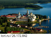 Россия, озеро Селигер, православный монастырь Нилова Пустынь. Стоковое фото, фотограф glokaya_kuzdra / Фотобанк Лори