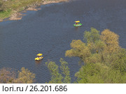 Siversky Donets river in Sviatohirsk, spring (2017 год). Стоковое фото, фотограф Валентин Лещименко / Фотобанк Лори