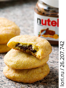 Nutella stuffed snicker doodles.style rustic (2017 год). Редакционное фото, фотограф Зоряна Ивченко / Фотобанк Лори