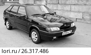 Российский автомобиль ВАЗ-2114, 2012 г.в. (2017 год). Редакционное фото, фотограф Chere / Фотобанк Лори