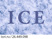 Ice snow texture. Стоковое фото, фотограф Александр Подшивалов / Фотобанк Лори