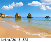 Algarve beach Dos Tres Irmaos (Portugal) Стоковое фото, фотограф Юрий Брыкайло / Фотобанк Лори