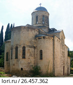 Храм Симона Кананита Saint Simon the Canaanite Church. Новый Афон, Абхазия. Стоковое фото, фотограф Игорь Архипов / Фотобанк Лори
