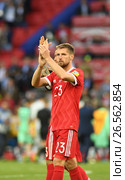 Кубок конфедераций FIFA 2017 в России. Матч Россия - Португалия. Дмитрий Комбаров № 23. Редакционное фото, фотограф Александр С. Курбатов / Фотобанк Лори