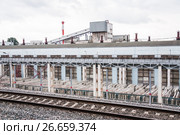 Завод "ЖБИ-6", Новохохловская ул., 89 в Москве (2017 год). Стоковое фото, фотограф Алёшина Оксана / Фотобанк Лори