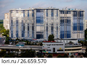 Москва, улица Академика Янгеля, дом 2, современный жилой комплекс "М-Хаус" (2017 год). Редакционное фото, фотограф glokaya_kuzdra / Фотобанк Лори