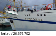 Учебно-парусное судно ''Херсонес'' (2016 год). Редакционное фото, фотограф Кургузкин Константин Владимирович / Фотобанк Лори