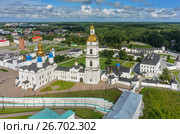Вид с высоты птичьего полета на Тобольский кремль (2016 год). Редакционное фото, фотограф Сергей Буторин / Фотобанк Лори