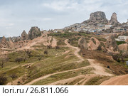 Крепость Учхисар, Турция (2015 год). Стоковое фото, фотограф Юлия Бабкина / Фотобанк Лори