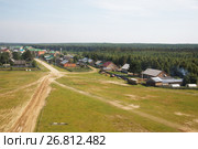 Село Няксимволь, Березовский р-н, Ханты-Мансийский автономный округ - Югра (2017 год). Стоковое фото, фотограф Круглов Олег / Фотобанк Лори