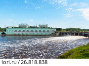 Волховская ГЭС. Волхов (2017 год). Стоковое фото, фотограф Александр Щепин / Фотобанк Лори