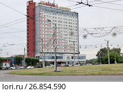Красноярск. Гостиница "АМАКС Сити" (AMAKS), улица Александра Матросова, дом 2 (2017 год). Редакционное фото, фотограф Илюхина Наталья / Фотобанк Лори